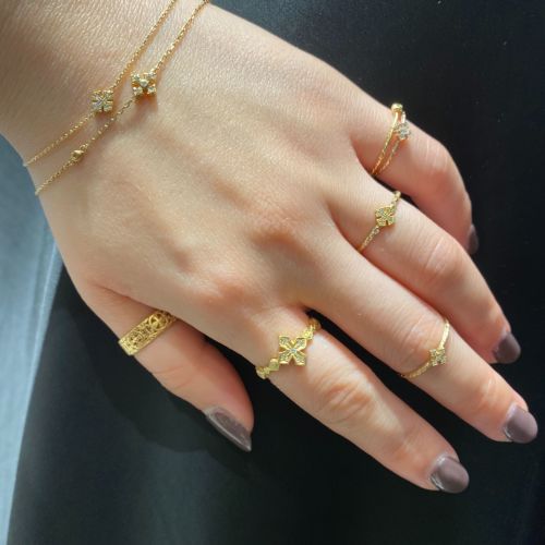 TINY SERIES CROSS RING Ring（指輪） Loree Rodkin Official Shop
