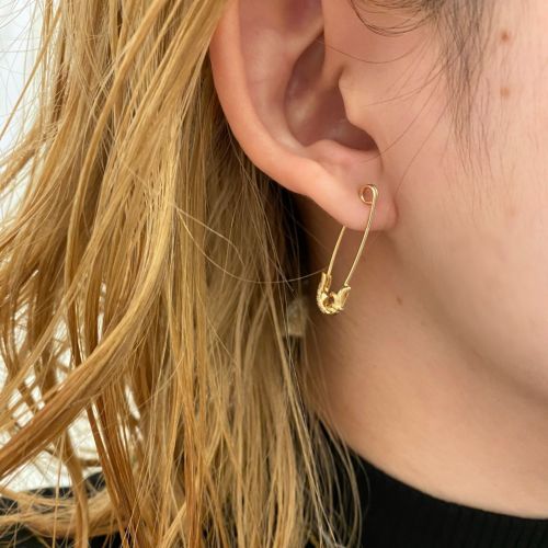 PIN PIERCE yellow gold/pink gold pierced earrings（ピアス） Loree