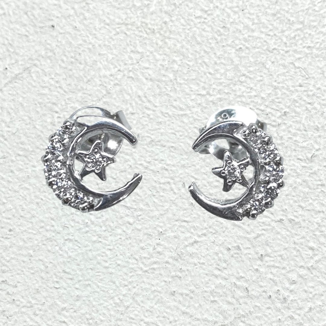 CRESCENT MOON PIERCE (ONE FOR PAIR) pierced earrings（ピアス