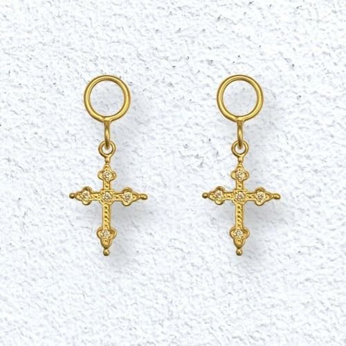 GOTHIC CROSS CHARM pierced earrings（ピアス） Loree Rodkin