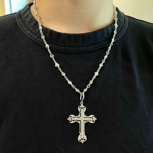 MINI VATICAN CROSS SILVER PENDANT/ZIRCONIA Pendant（ペンダント