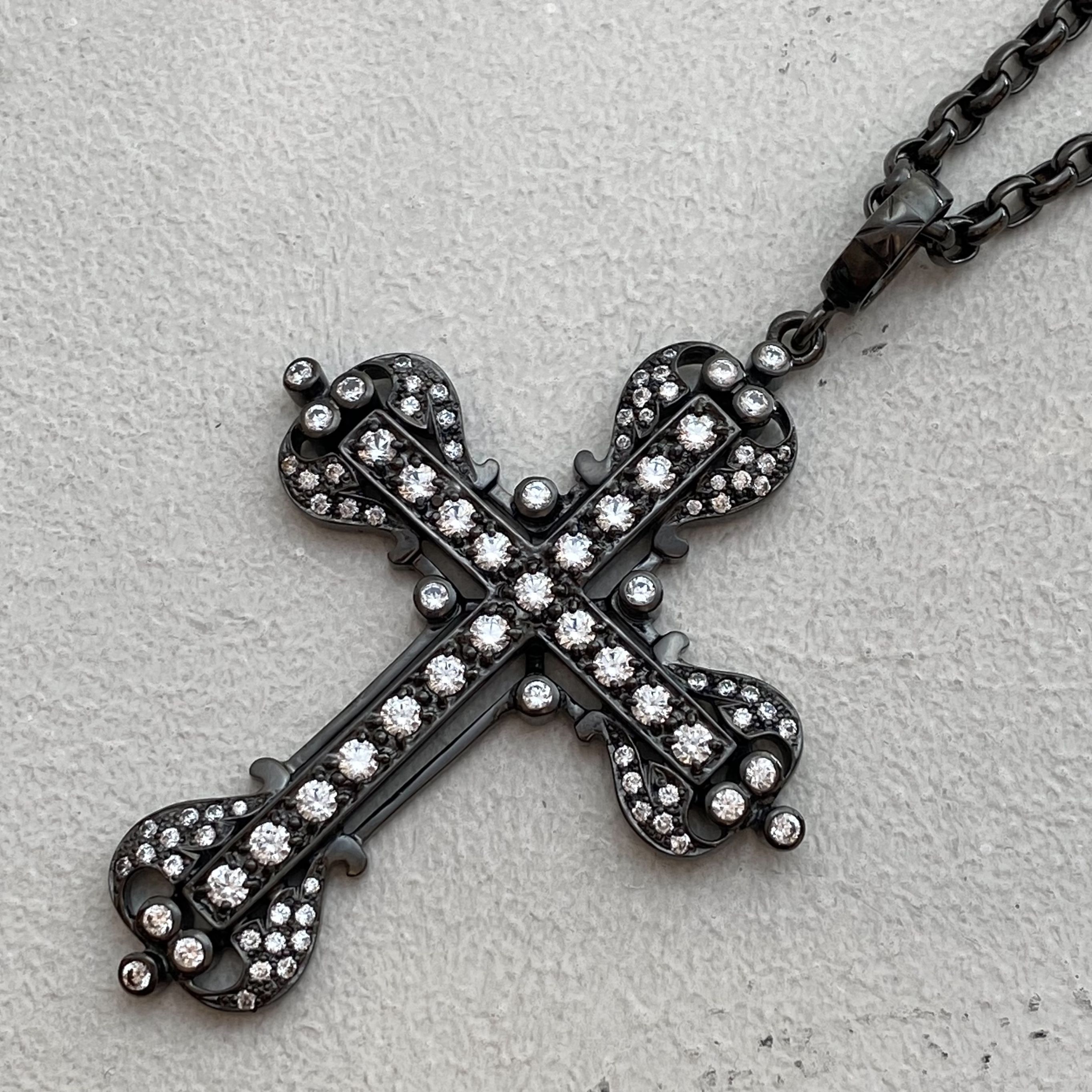 VATICAN CROSS BLACK RUTENIUM