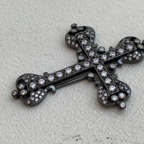 VATICAN CROSS BLACK RUTHENIUM BLACK RUTHENIUM COLLECTION Loree