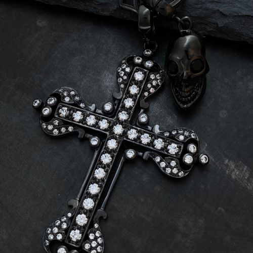 VATICAN CROSS BLACK RUTHENIUM BLACK RUTHENIUM COLLECTION Loree